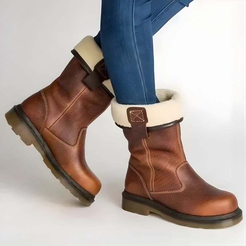 Lilia™ Lined Leather Winter Boots